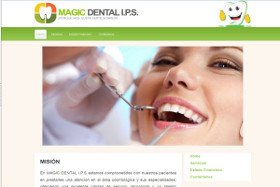 Página web para la IPS Magic Dental que presta servicios en Ibagué